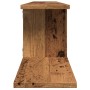 Engineered wood aged TV wall shelf 125x18x23cm by , Shelves and shelves - Ref: Foro24-856574, Price: 29,75 €, Discount: %