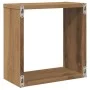 Estantes cubo de pared 6 uds madera roble artisan 30x15x30 cm de , Estantes y estanterías - Ref: Foro24-856581, Precio: 54,92...