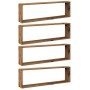 Würfel-Wandregale 4 Stück aus gealtertem Holz 100x15x30 cm von , Regale und Regale - Ref: Foro24-856583, Preis: 58,33 €, Raba...