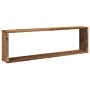 Würfel-Wandregale 4 Stück aus gealtertem Holz 100x15x30 cm von , Regale und Regale - Ref: Foro24-856583, Preis: 58,33 €, Raba...