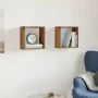 Estantes cubo de pared 2 uds madera envejecida 30x15x30 cm de , Estantes y estanterías - Ref: Foro24-856576, Precio: 26,39 €,...