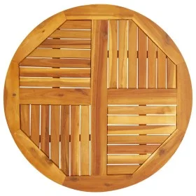 Solid acacia wood round table top Ø80x2.2 cm by , Table tops - Ref: Foro24-4004250, Price: 86,73 €, Discount: %