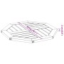 Massiver achteckiger Tisch aus Akazienholz, 50x50x2 cm. von , Tischplatten - Ref: Foro24-4004259, Preis: 29,85 €, Rabatt: %
