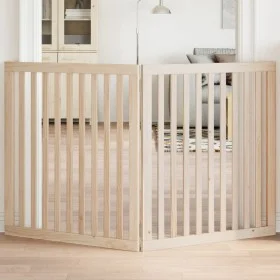 Puerta para perros plegable 2 paneles madera de álamo 160 cm von , Hundehütten und Zäune - Ref: Foro24-352242, Preis: 55,35 €...