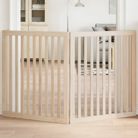 Puerta para perros plegable 2 paneles madera de álamo 160 cm by , Dog kennels and fences - Ref: Foro24-352242, Price: 55,35 €...