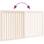 Puerta para perros plegable 2 paneles madera de álamo 160 cm von , Hundehütten und Zäune - Ref: Foro24-352242, Preis: 57,63 €...
