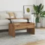 Mesa de centro madera ingeniería roble artisan 80x50,5x41,5 cm by , Coffee table - Ref: Foro24-856931, Price: 82,10 €, Discou...