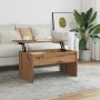 Mesa de centro madera ingeniería roble artisan 80x50,5x41,5 cm von , Couchtisch - Ref: Foro24-856931, Preis: 84,01 €, Rabatt: %