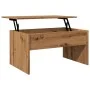 Mesa de centro madera ingeniería roble artisan 80x50,5x41,5 cm by , Coffee table - Ref: Foro24-856931, Price: 82,10 €, Discou...