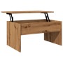 Mesa de centro madera ingeniería roble artisan 80x50,5x41,5 cm von , Couchtisch - Ref: Foro24-856931, Preis: 84,01 €, Rabatt: %