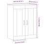 Aparador de madera de ingeniería envejecida 69,5x34x90 cm by , Sideboards - Ref: Foro24-857308, Price: 80,90 €, Discount: %