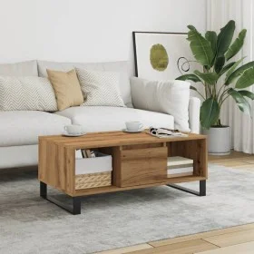 Mesa de centro madera de ingeniería roble artisan 90x50x36,5 cm by , Coffee table - Ref: Foro24-857341, Price: 102,20 €, Disc...