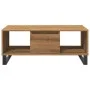 Mesa de centro madera de ingeniería roble artisan 90x50x36,5 cm by , Coffee table - Ref: Foro24-857341, Price: 102,20 €, Disc...