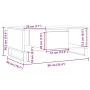Mesa de centro madera de ingeniería roble artisan 90x50x36,5 cm by , Coffee table - Ref: Foro24-857341, Price: 102,20 €, Disc...