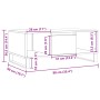 Mesa de centro madera de ingeniería roble artisan 90x50x36,5 cm von , Couchtisch - Ref: Foro24-857341, Preis: 103,37 €, Rabat...