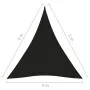 Triangular black Oxford fabric shade sail 4x5x5 m by vidaXL, Umbrellas - Ref: Foro24-135784, Price: 39,75 €, Discount: %