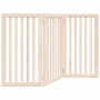 Puerta para perros plegable 3 paneles madera de álamo 150 cm by , Dog kennels and fences - Ref: Foro24-352238, Price: 70,99 €...