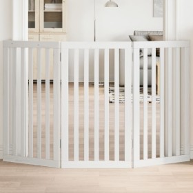 Puerta para perros plegable 3 paneles madera álamo blanca 150cm von , Hundehütten und Zäune - Ref: Foro24-352246, Preis: 72,6...