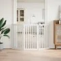 Puerta para perros plegable 3 paneles madera álamo blanca 150cm by , Dog kennels and fences - Ref: Foro24-352246, Price: 69,5...