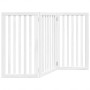 Puerta para perros plegable 3 paneles madera álamo blanca 150cm von , Hundehütten und Zäune - Ref: Foro24-352246, Preis: 72,6...