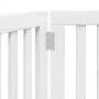 Puerta para perros plegable 3 paneles madera álamo blanca 150cm by , Dog kennels and fences - Ref: Foro24-352246, Price: 69,5...