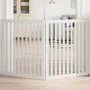 Puerta para perros plegable 2 paneles madera álamo blanca 160cm von , Hundehütten und Zäune - Ref: Foro24-352250, Preis: 55,8...