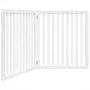Puerta para perros plegable 2 paneles madera álamo blanca 160cm von , Hundehütten und Zäune - Ref: Foro24-352250, Preis: 55,8...