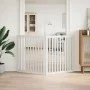 Puerta para perros plegable 2 paneles madera álamo blanca 160cm von , Hundehütten und Zäune - Ref: Foro24-352250, Preis: 55,8...