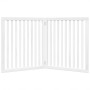 Puerta para perros plegable 2 paneles madera álamo blanca 160cm von , Hundehütten und Zäune - Ref: Foro24-352250, Preis: 60,0...