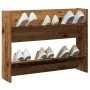 Zapatero de pared madera de ingeniería envejecida 80x18x60 cm de , Zapateros y organizadores de calzado - Ref: Foro24-856542,...