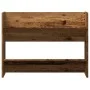 Zapatero de pared madera de ingeniería envejecida 80x18x60 cm de , Zapateros y organizadores de calzado - Ref: Foro24-856542,...