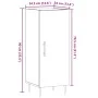 Aparador madera de ingeniería roble artisan 34,5x34x90 cm by , Sideboards - Ref: Foro24-857184, Price: 68,81 €, Discount: %