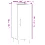 Aparador madera de ingeniería roble artisan 34,5x34x90 cm von , Sideboards - Ref: Foro24-857184, Preis: 69,87 €, Rabatt: %