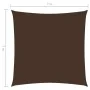 Toldo de vela cuadrado tela Oxford marrón 7x7 m de vidaXL, Sombrillas - Ref: Foro24-135803, Precio: 131,16 €, Descuento: %