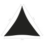 Triangular sail awning Oxford fabric black 4x4x4 m by vidaXL, Umbrellas - Ref: Foro24-135781, Price: 31,16 €, Discount: %