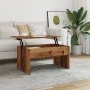 Aged engineered wood coffee table 80x50.5x41.5 cm by , Coffee table - Ref: Foro24-856930, Price: 73,53 €, Discount: %