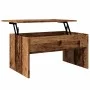 Aged engineered wood coffee table 80x50.5x41.5 cm by , Coffee table - Ref: Foro24-856930, Price: 73,53 €, Discount: %