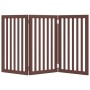 Faltbare Hundetür mit 3 Paneelen aus braunem Pappelholz, 150 cm. von , Hundehütten und Zäune - Ref: Foro24-352262, Preis: 74,...