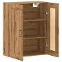Engineered oak wood artisan wall cabinet 69.5x34x90 cm by , Sideboards - Ref: Foro24-857309, Price: 81,86 €, Discount: %