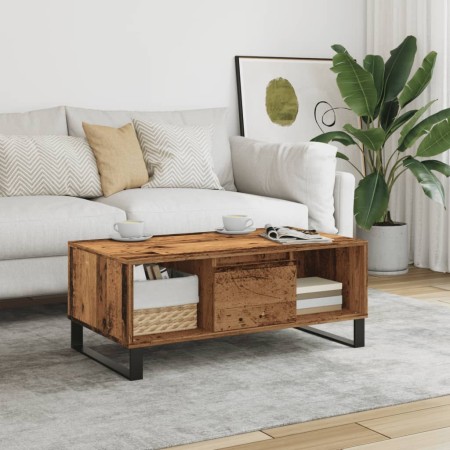 Altertert Eichenholz-Engineering-Couchtisch 90x50x36,5 cm von , Couchtisch - Ref: Foro24-857340, Preis: 74,49 €, Rabatt: %