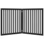 Puerta para perros plegable 2 paneles madera álamo negra 160 cm de , Casetas y cercados para perros - Ref: Foro24-352258, Pre...
