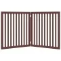 Puerta para perros plegable 2 paneles madera álamo marrón 160cm de , Casetas y cercados para perros - Ref: Foro24-352266, Pre...