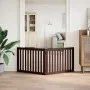 Folding dog gate 2 panels poplar wood brown 160cm by , Dog kennels and fences - Ref: Foro24-352264, Price: 45,69 €, Discount: %