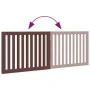 Folding dog gate 2 panels poplar wood brown 160cm by , Dog kennels and fences - Ref: Foro24-352264, Price: 45,69 €, Discount: %