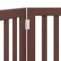 Folding dog gate 2 panels poplar wood brown 160cm by , Dog kennels and fences - Ref: Foro24-352264, Price: 45,69 €, Discount: %