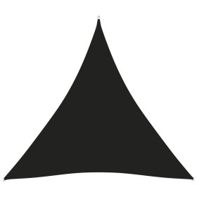 Toldo de vela triangular tela Oxford negro 4,5x4,5x4,5 m