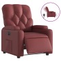 Electric reclining armchair in synthetic red wine leather by , Armchairs - Ref: Foro24-3204762, Price: 250,42 €, Discount: %