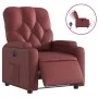 Sillón reclinable eléctrico de cuero sintético rojo tinto de , Sillones - Ref: Foro24-3204762, Precio: 250,81 €, Descuento: %