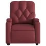 Sillón reclinable eléctrico de cuero sintético rojo tinto de , Sillones - Ref: Foro24-3204762, Precio: 250,81 €, Descuento: %