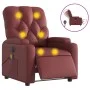 Roter Kunstleder-Massagesessel mit Liegefunktion von , Sessel - Ref: Foro24-3204769, Preis: 234,15 €, Rabatt: %